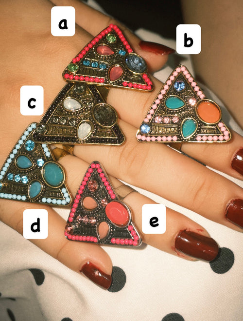 antique triangles