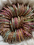 Petal enamel bangles